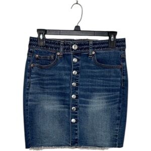 American Eagle High Rise stretch denim Mini Skirt Size 4
